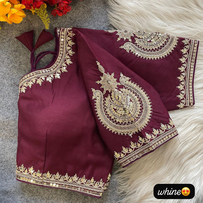 Heavy Pure Roman Silk Blouse