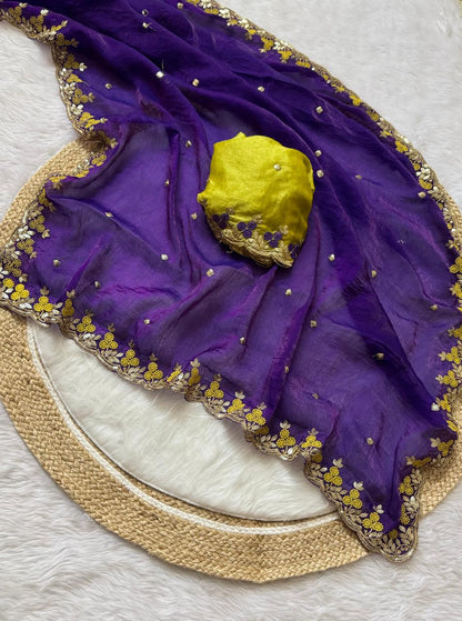 PURE FENDY SATIN SAREE