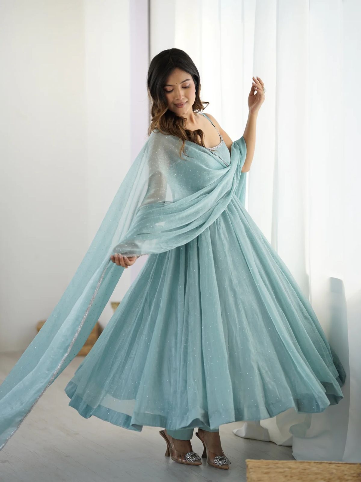 Royal Burburry Silk Outfit
