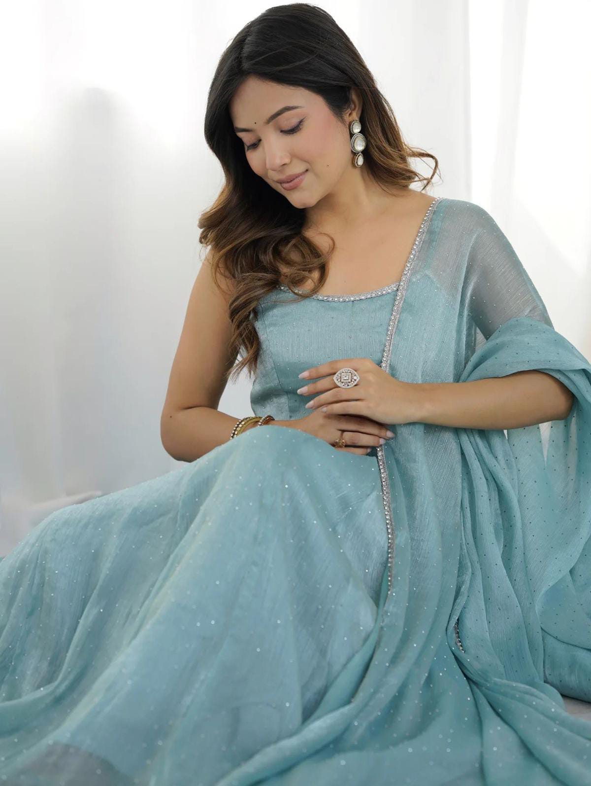 Royal Burburry Silk Outfit