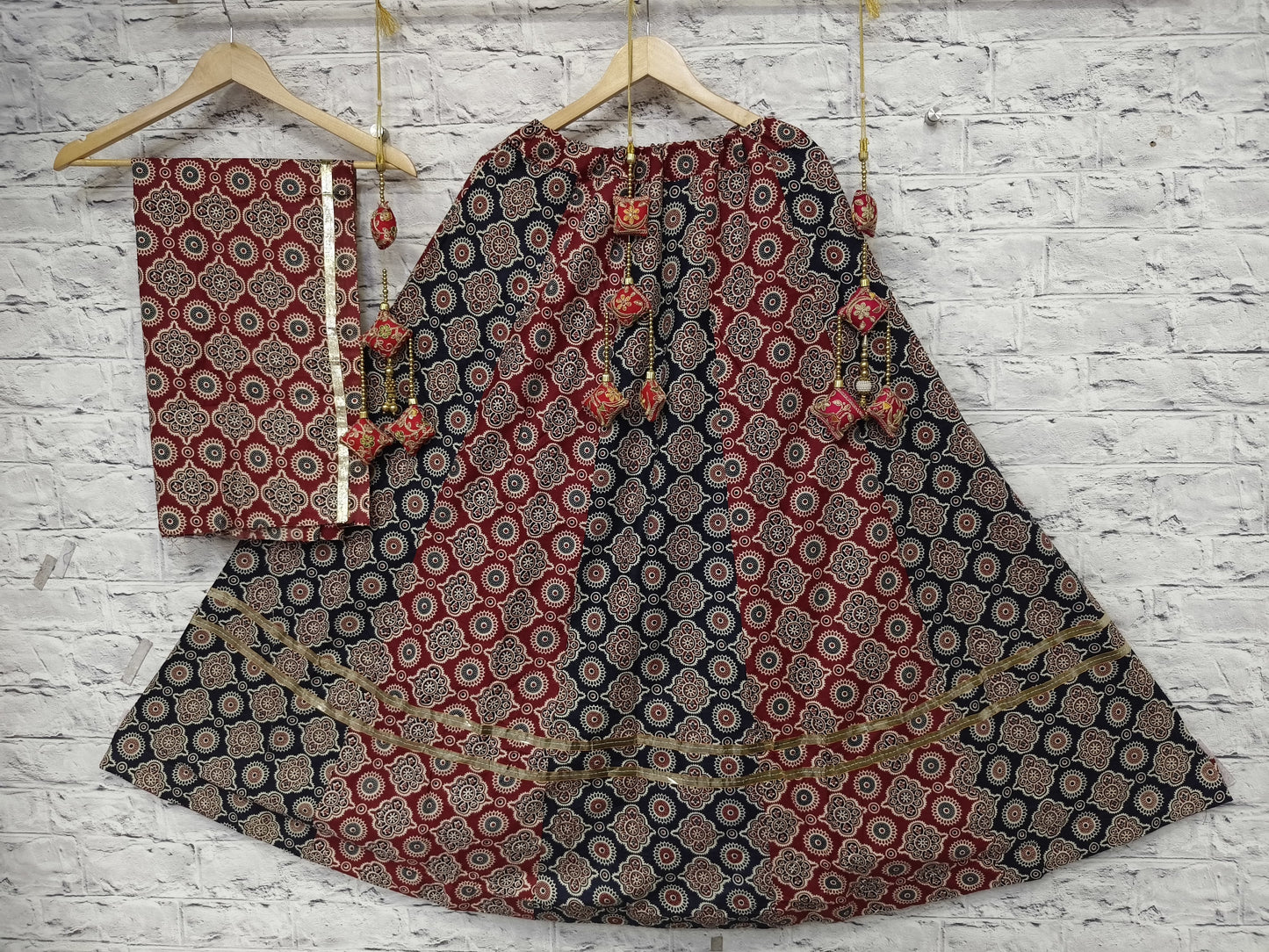 Cotton Ikkat Concept Chaniya