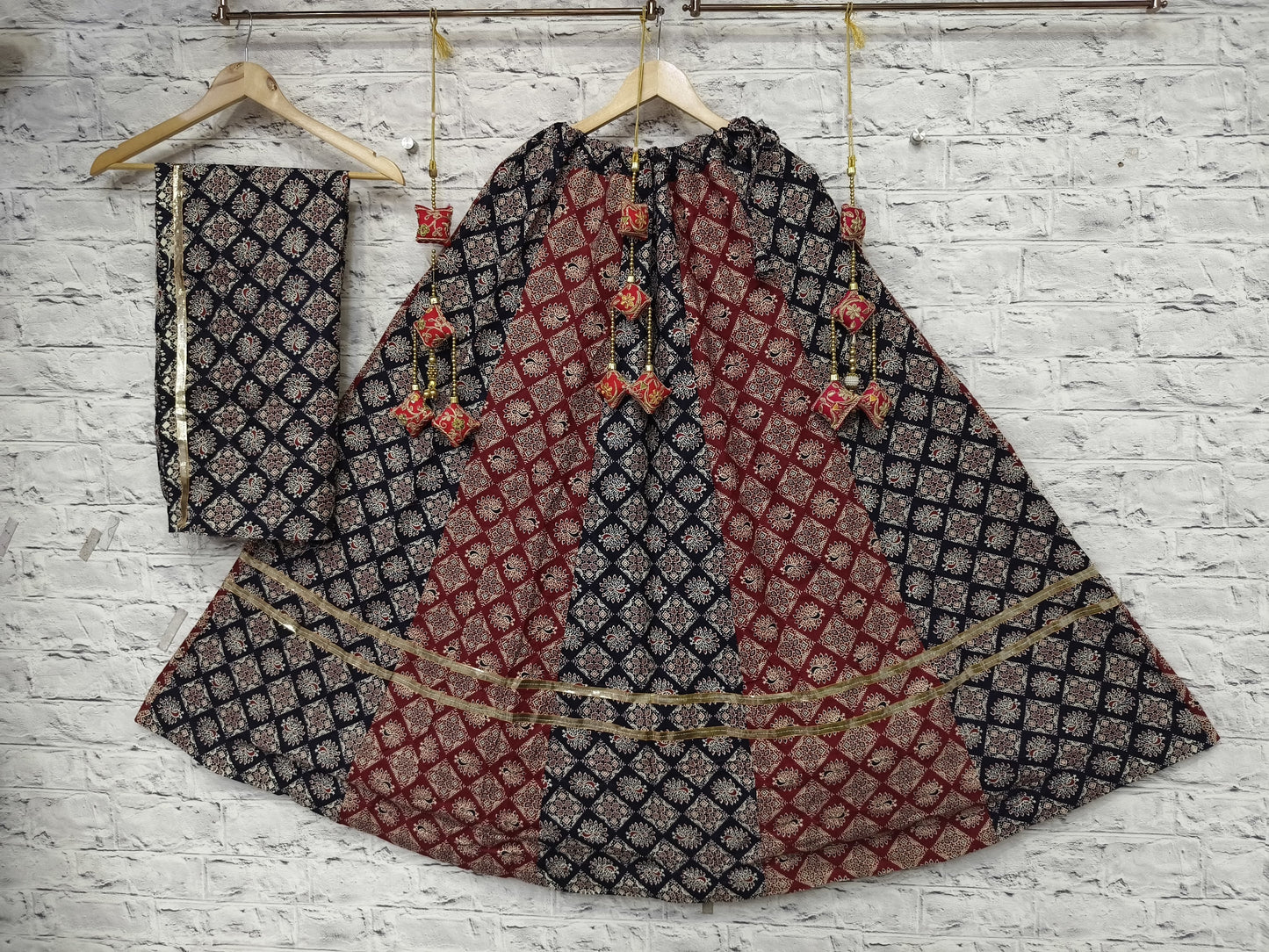 Cotton Ikkat Concept Chaniya