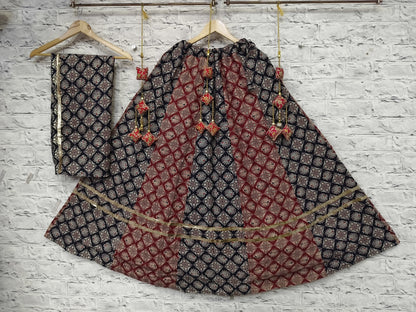 Cotton Ikkat Concept Chaniya