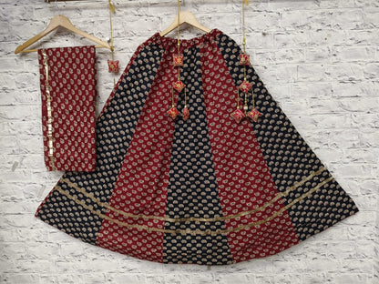 Cotton Ikkat Concept Chaniya