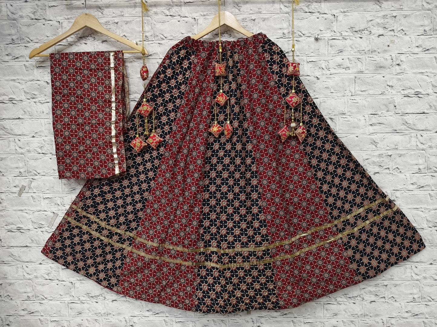 Cotton Ikkat Concept Chaniya