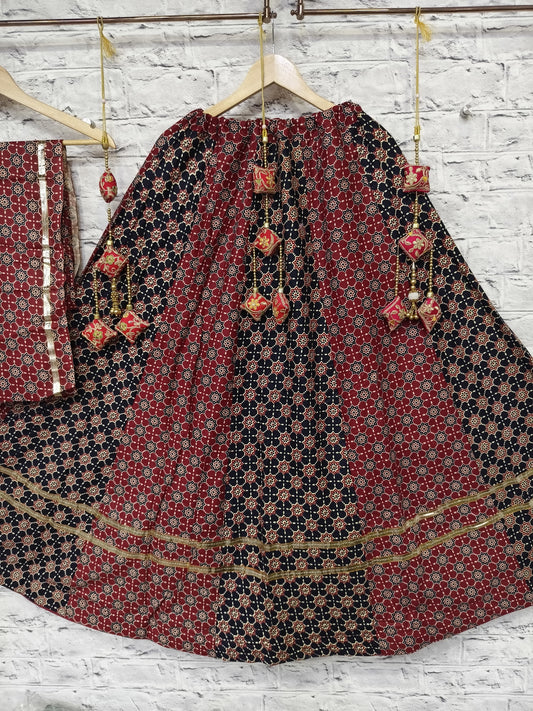 Cotton Ikkat Concept Chaniya