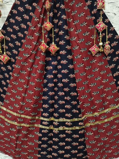 Cotton Ikkat Concept Chaniya