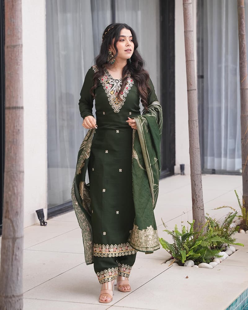 Three Piece Anarkali Suit