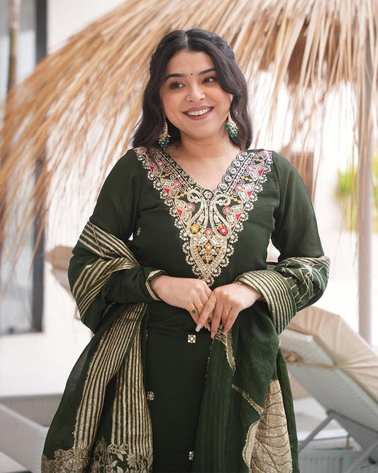 Three Piece Anarkali Suit