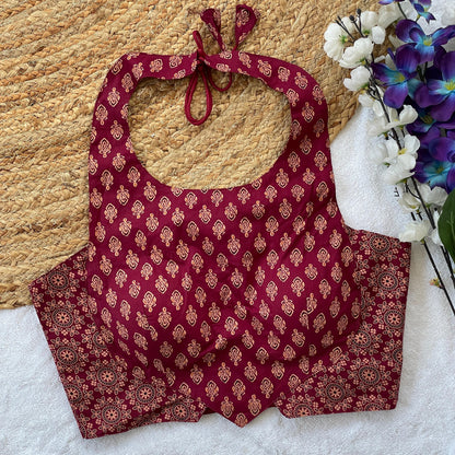 Ajrakh Cotton Blouse