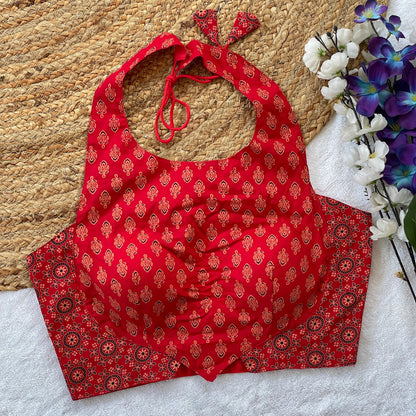 Ajrakh Cotton Blouse