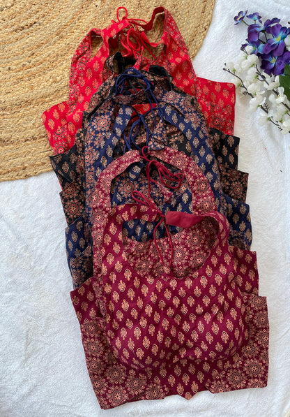 Ajrakh Cotton Blouse
