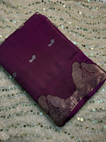 Pure Handloom Crepe Silk Saree