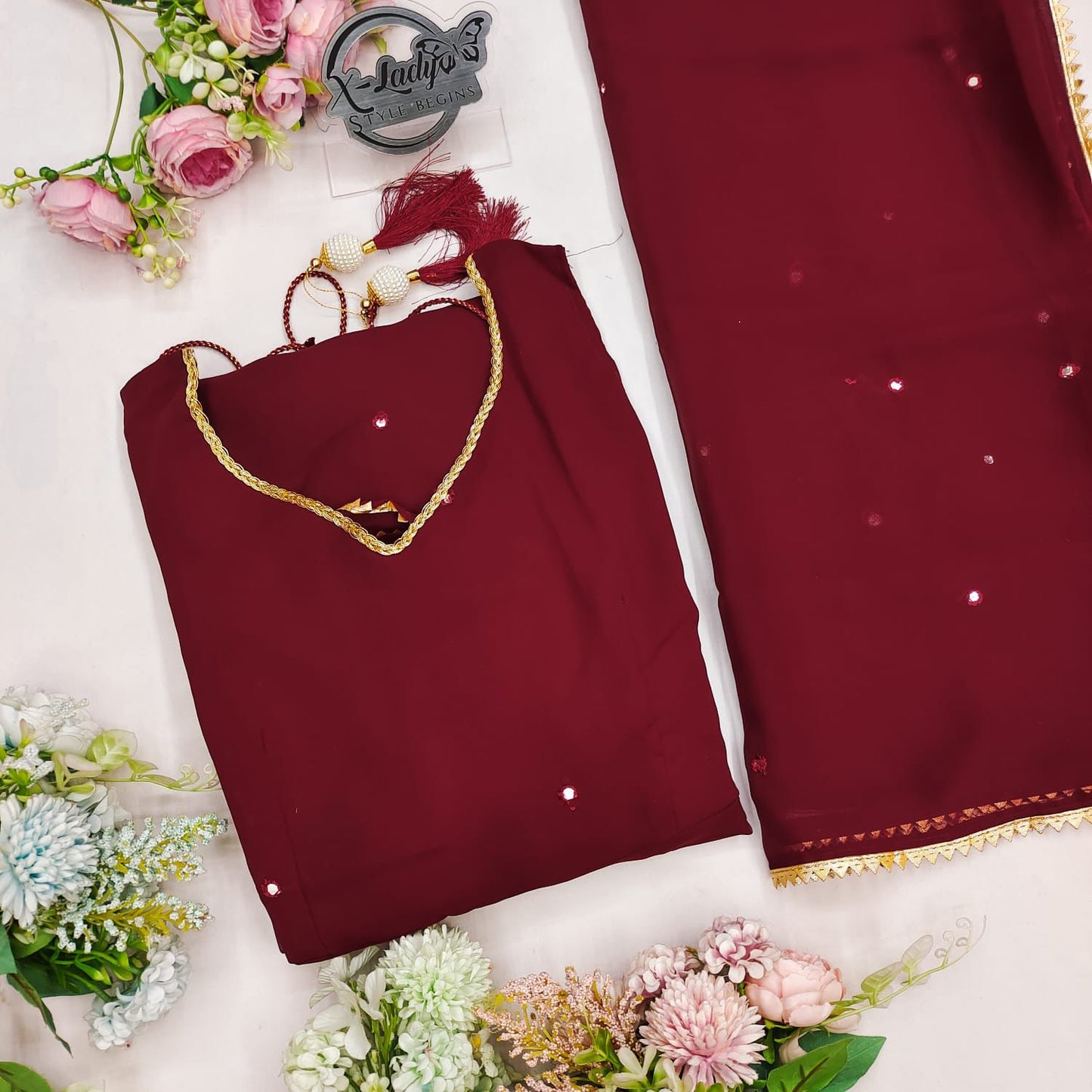 Anarkali Gown With Dupatta