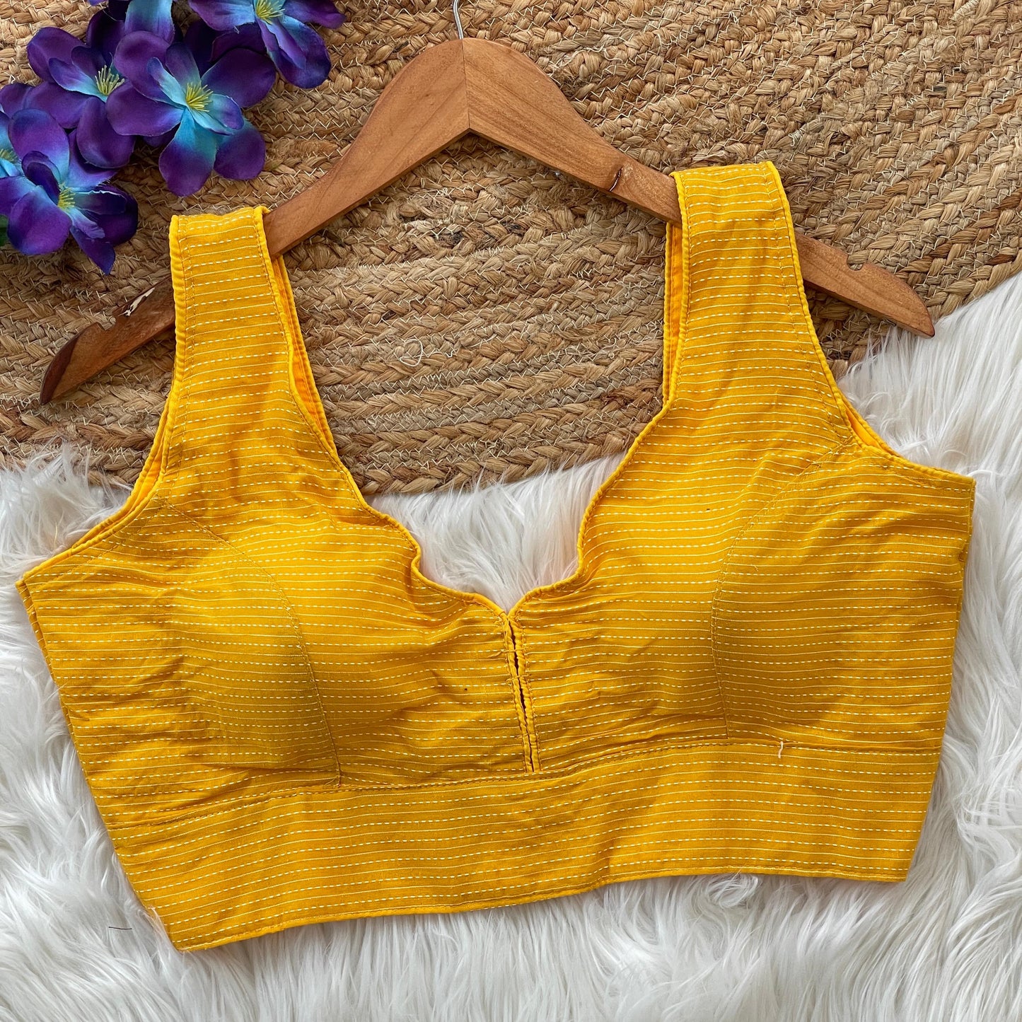 Pure Katha Cotton V Neck Blouse