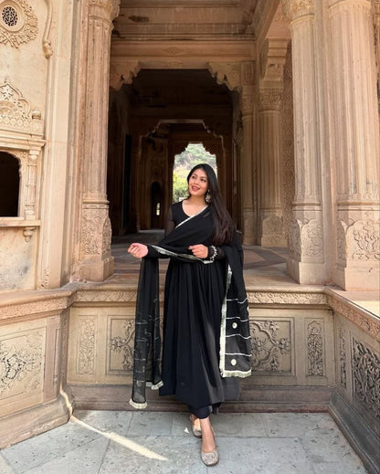 Black Georgette Glam