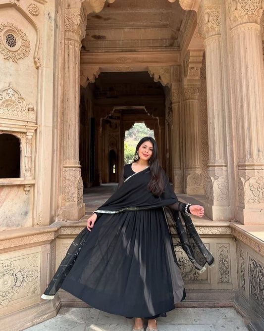 Black Georgette Glam