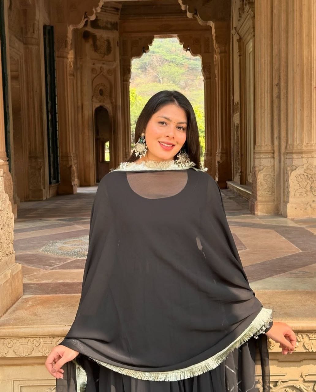 Black Georgette Glam