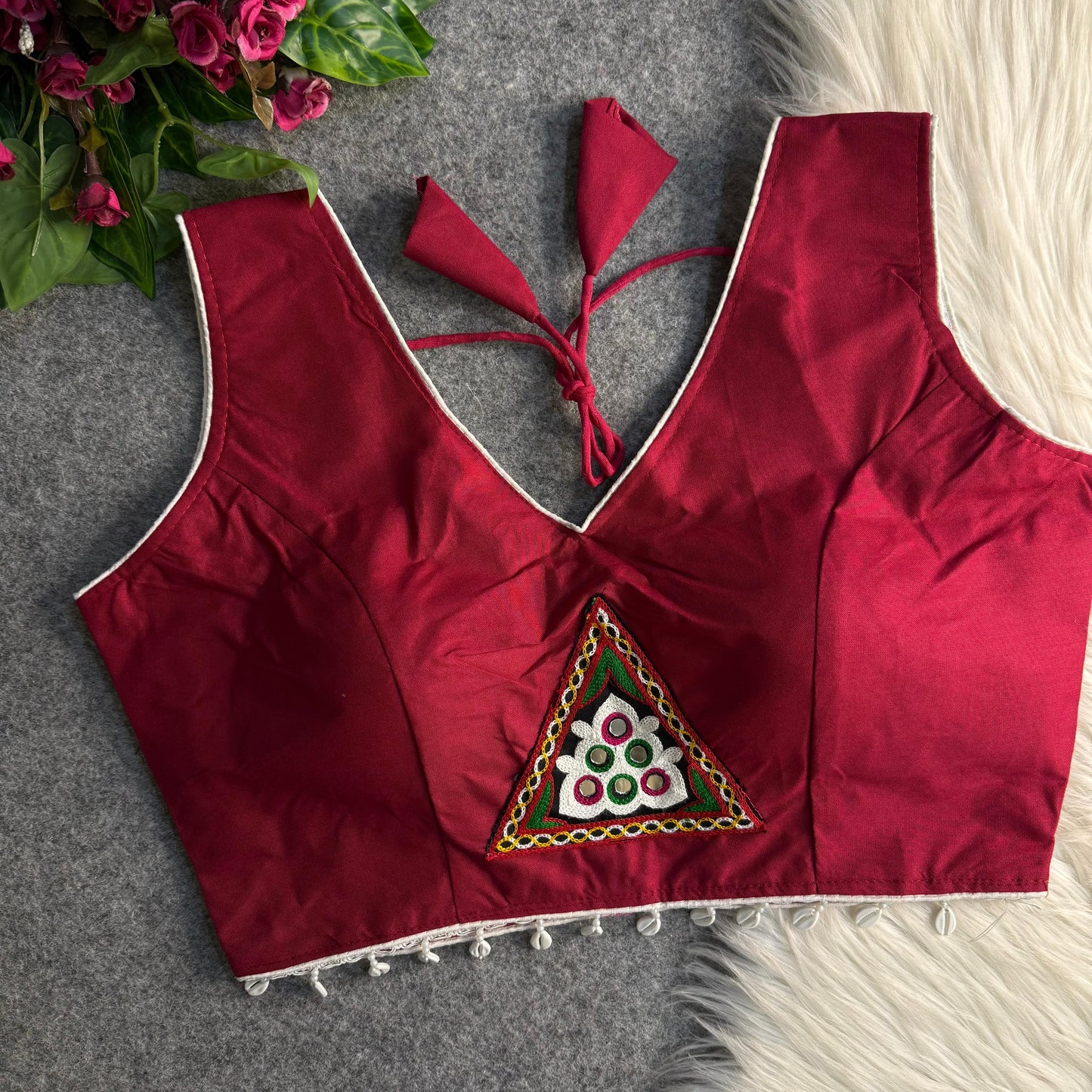 COTTON PATCH WORK BLOUSE