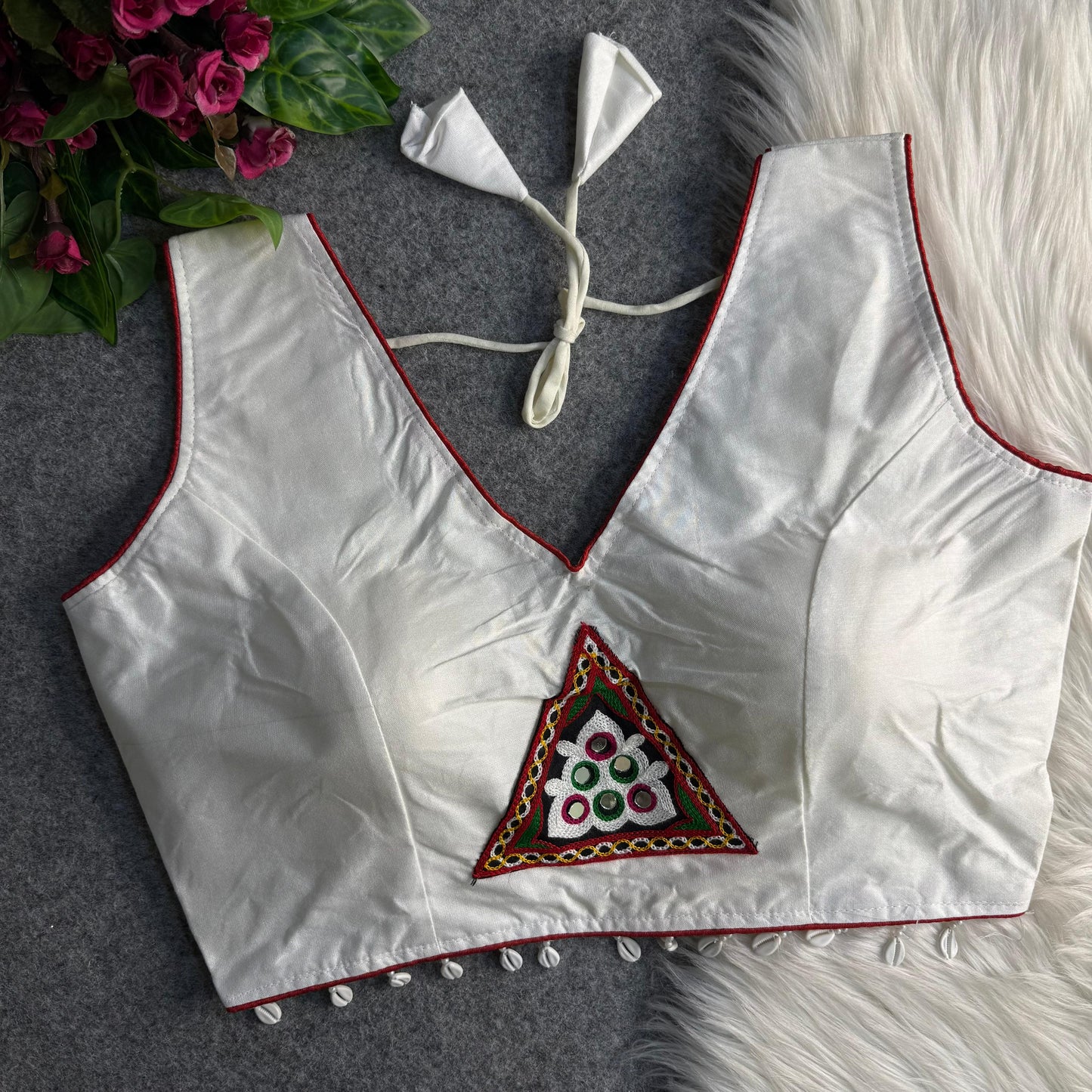 COTTON PATCH WORK BLOUSE