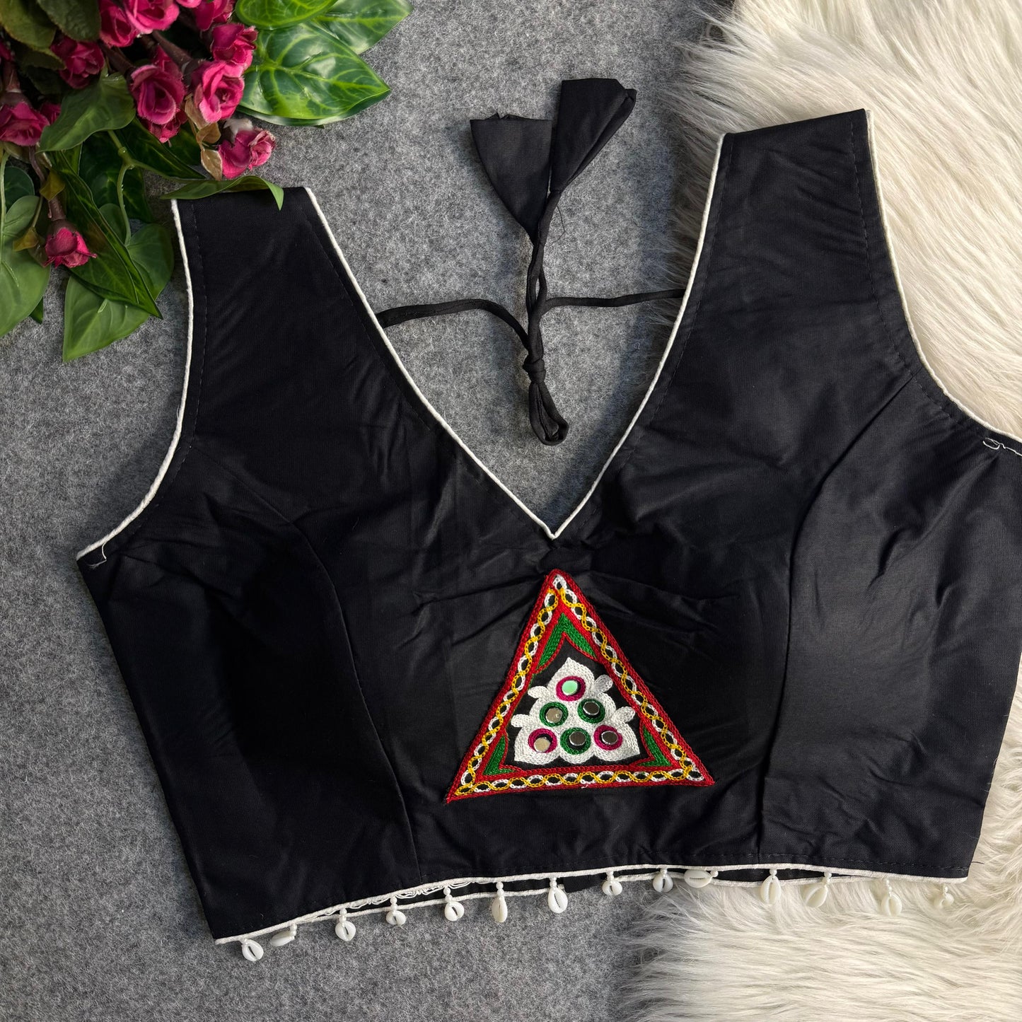 COTTON PATCH WORK BLOUSE