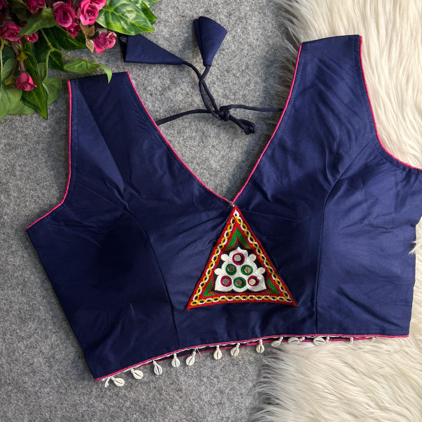 COTTON PATCH WORK BLOUSE