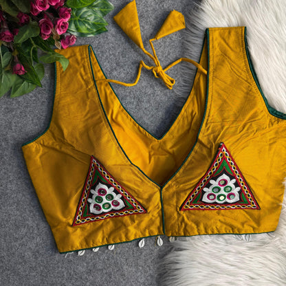 COTTON PATCH WORK BLOUSE