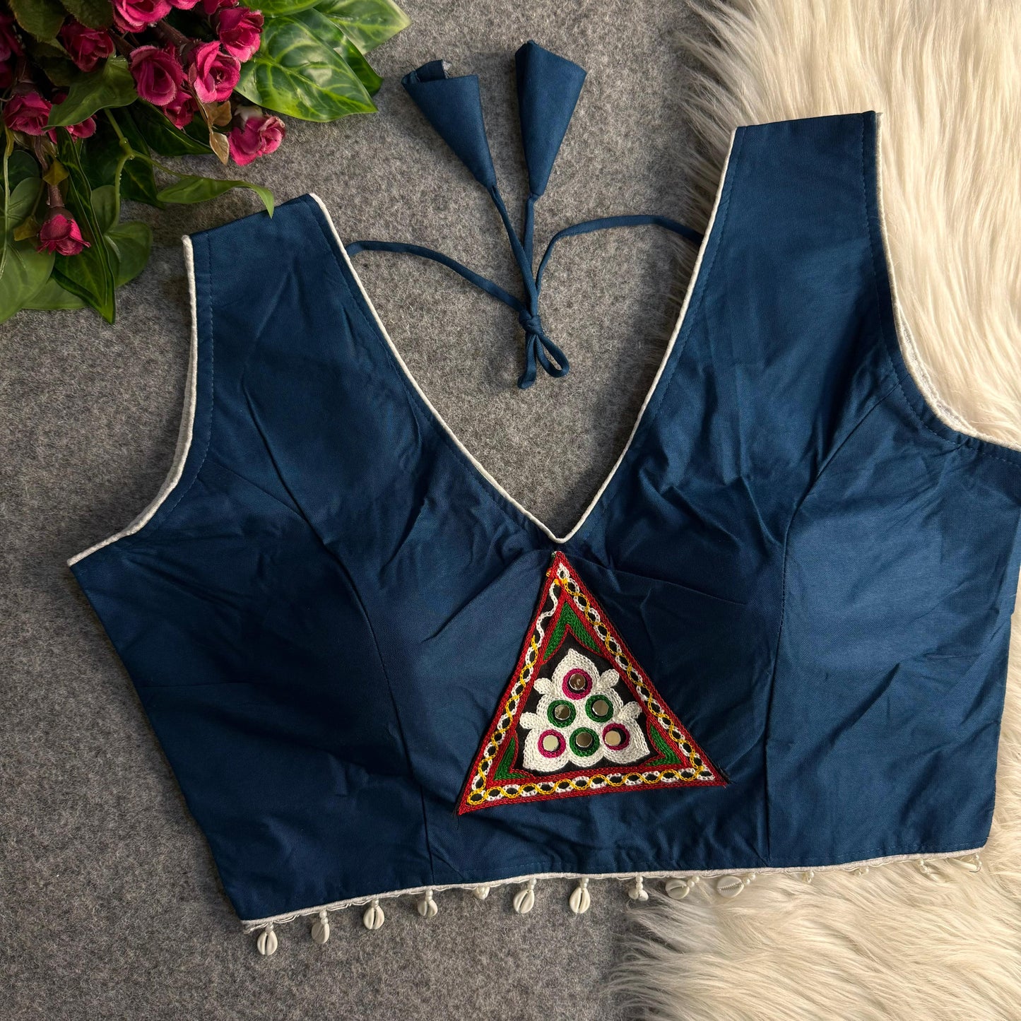 COTTON PATCH WORK BLOUSE