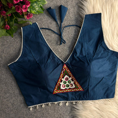 COTTON PATCH WORK BLOUSE