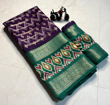 Pure Candy Cotton Silk Saree