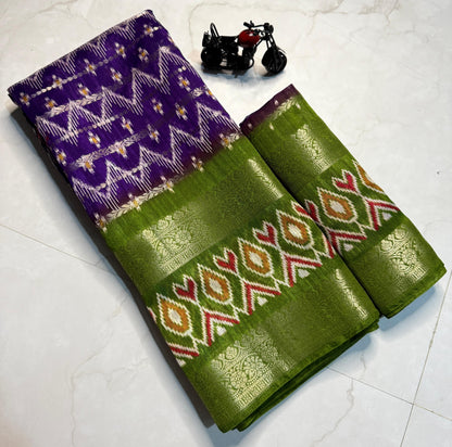Pure Candy Cotton Silk Saree