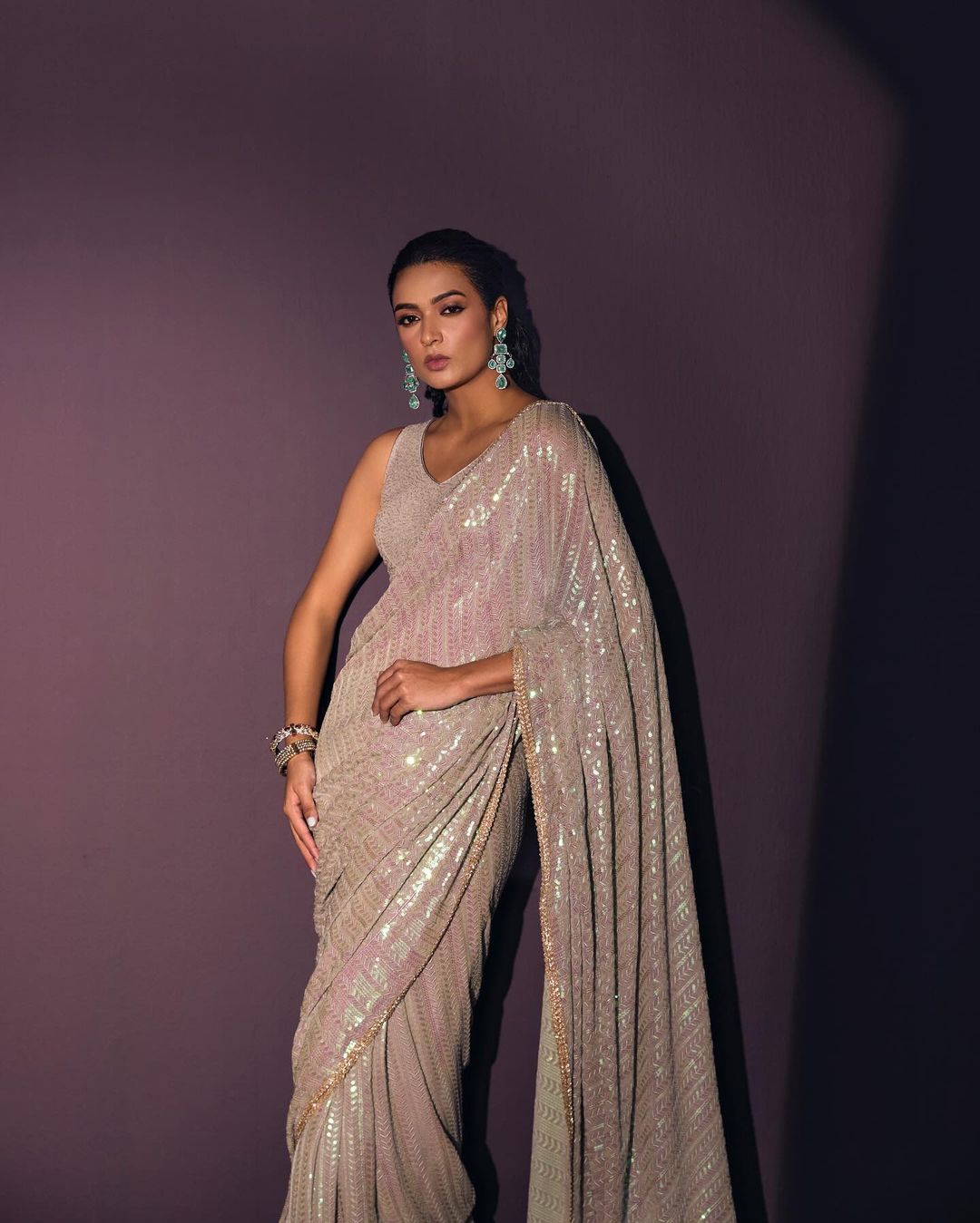 BOLLYWOOD SEQUINS SAREE