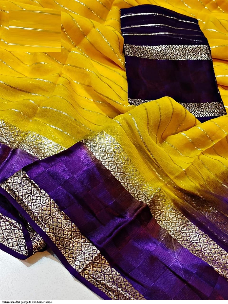 Pure Viscose Georgette Saree