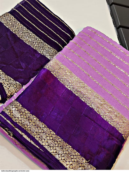 Pure Viscose Georgette Saree