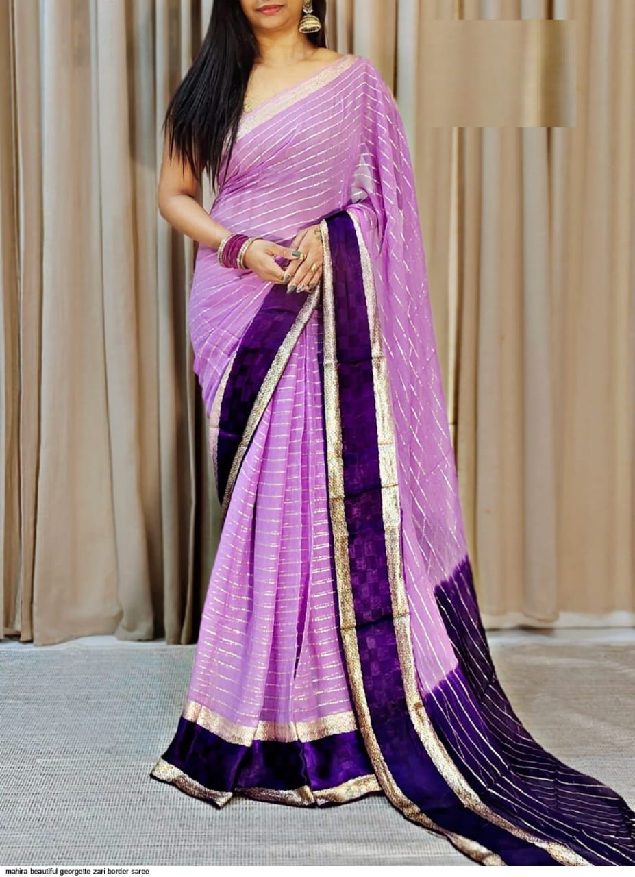 Pure Viscose Georgette Saree