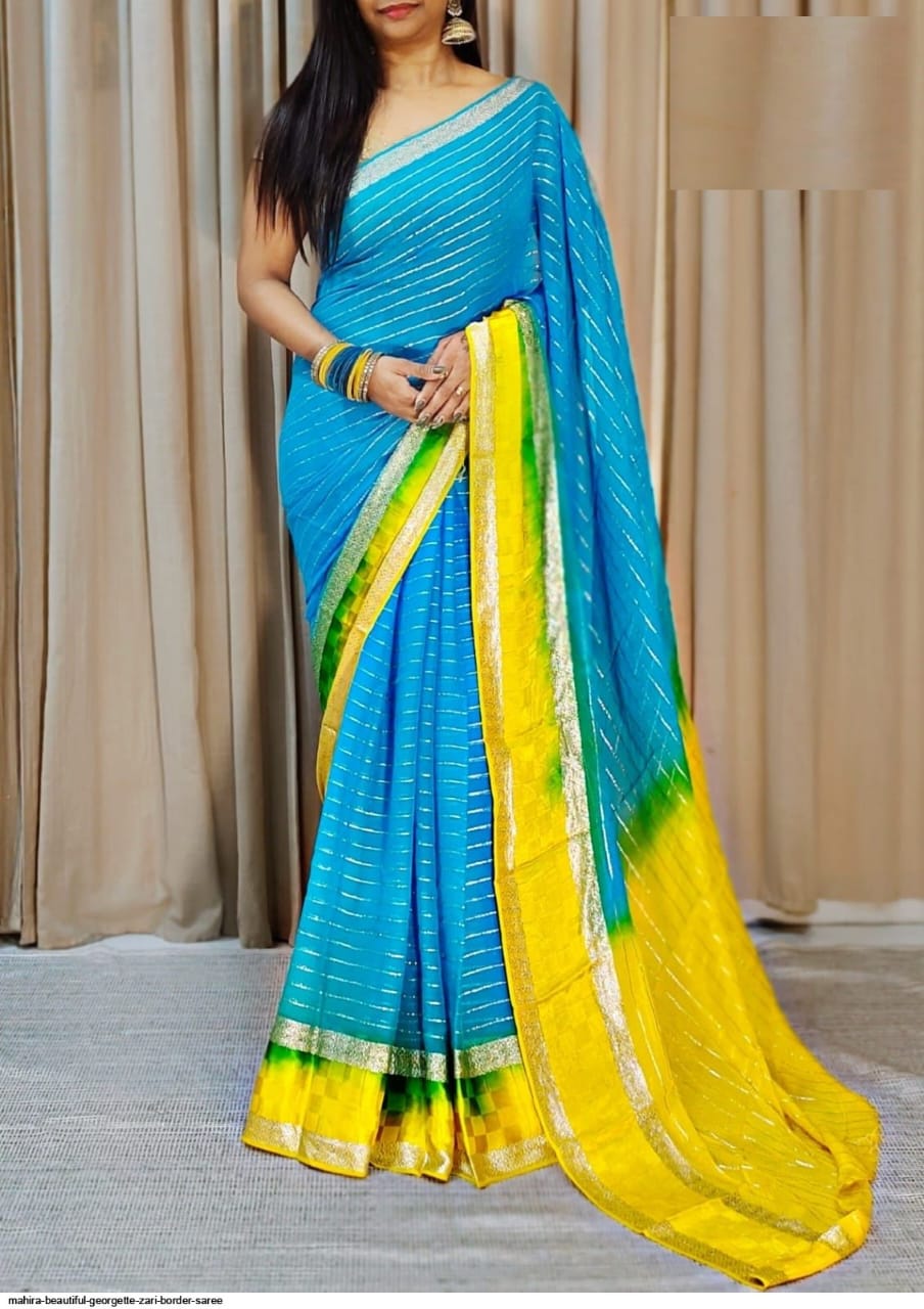 Pure Viscose Georgette Saree