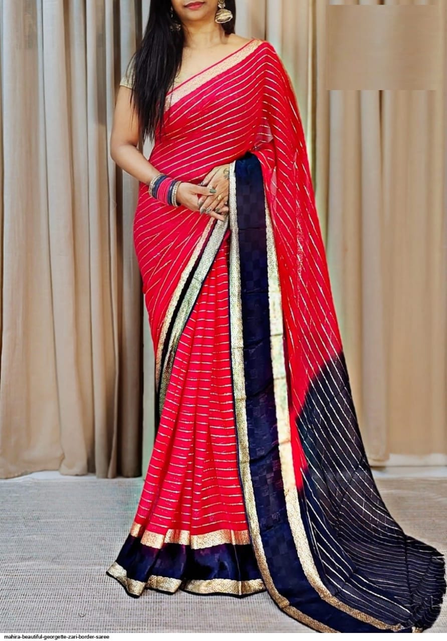 Pure Viscose Georgette Saree