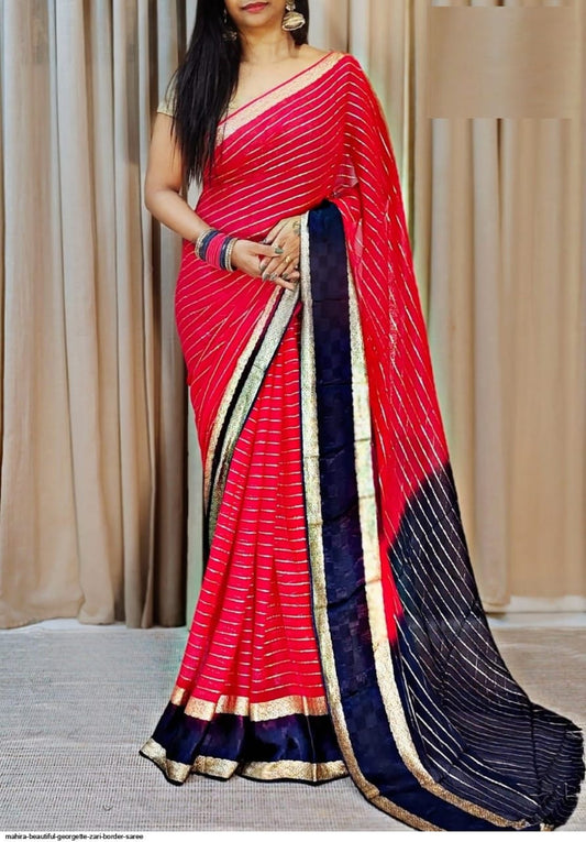 Pure Viscose Georgette Saree