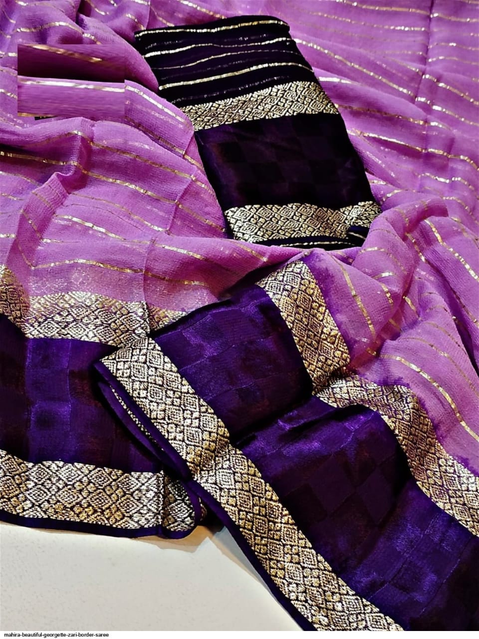 Pure Viscose Georgette Saree