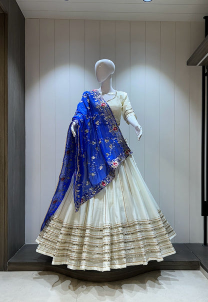 Pure Roman Silk Chaniya Choli