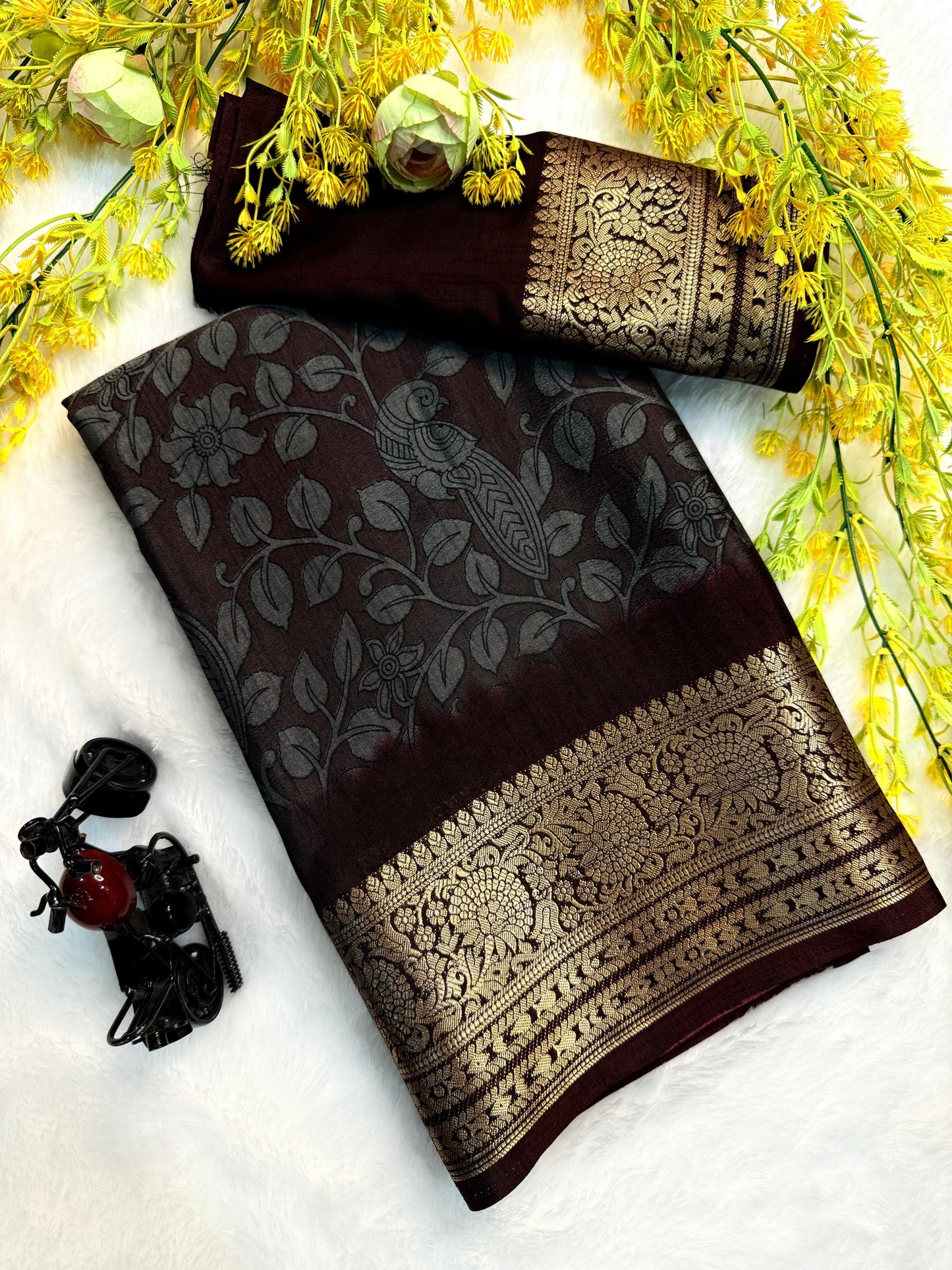 Qalamqari Design Saree