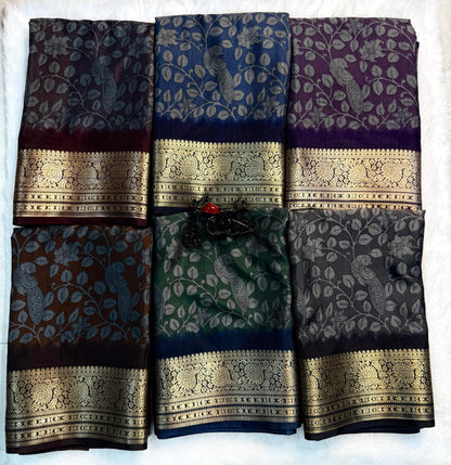Qalamqari Design Saree