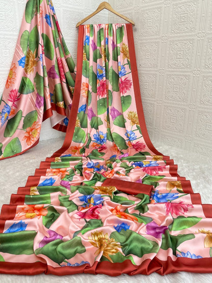 Satin Silk Saree