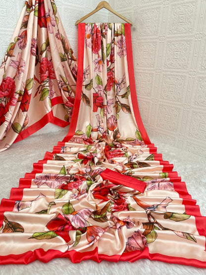 Satin Silk Saree