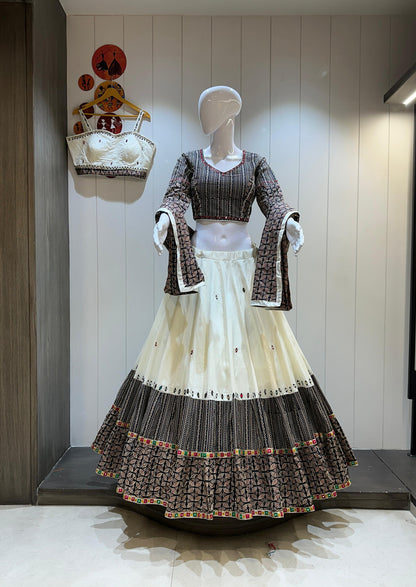 Pure Jaam Cotton Double Blouse Chaniya Choli