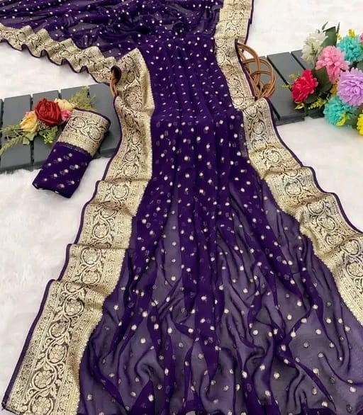 Viscose Georgette Saree