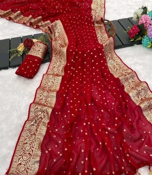 Viscose Georgette Saree