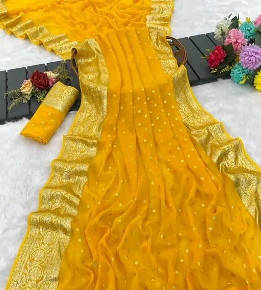 Viscose Georgette Saree
