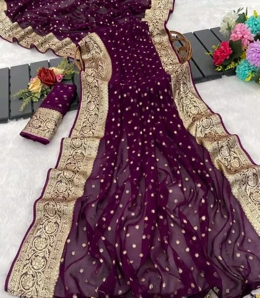Viscose Georgette Saree