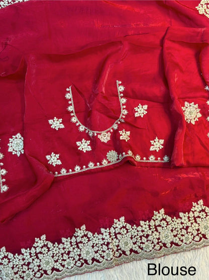 Space Silk Fabric Saree